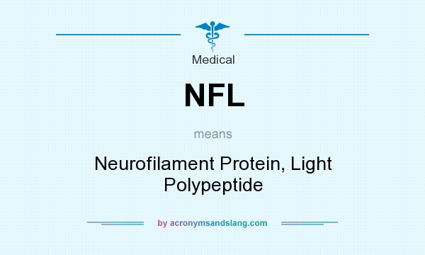 What does NFL mean? It stands for Neurofilament Protein, Light Polypeptide