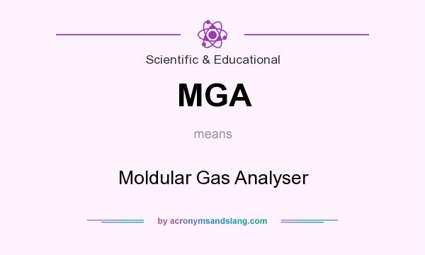 What does MGA mean? It stands for Moldular Gas Analyser