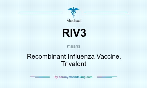 What does RIV3 mean? It stands for Recombinant Influenza Vaccine, Trivalent