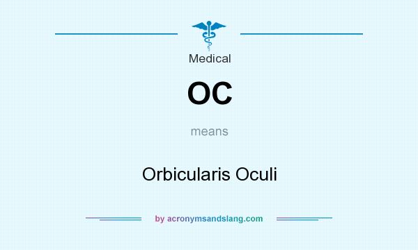 What does OC mean? It stands for Orbicularis Oculi