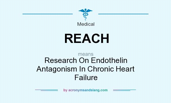 What does REACH mean? It stands for Research On Endothelin Antagonism In Chronic Heart Failure