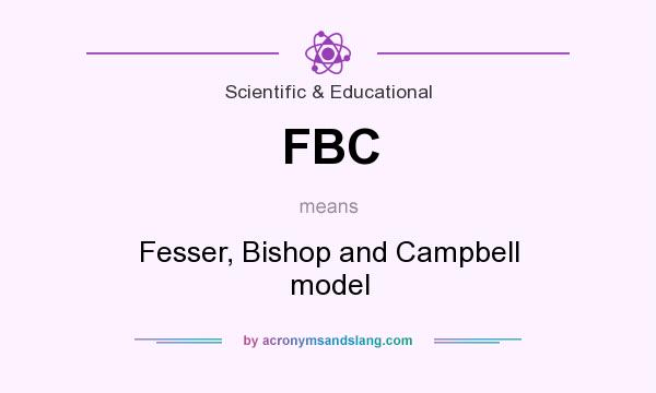 What does FBC mean? It stands for Fesser, Bishop and Campbell model