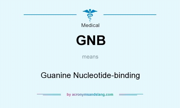 What does GNB mean? It stands for Guanine Nucleotide-binding