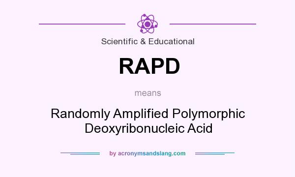 What does RAPD mean? It stands for Randomly Amplified Polymorphic Deoxyribonucleic Acid