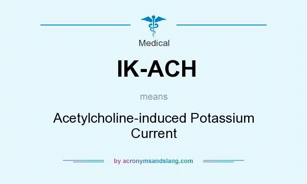What does IK-ACH mean? It stands for Acetylcholine-induced Potassium Current