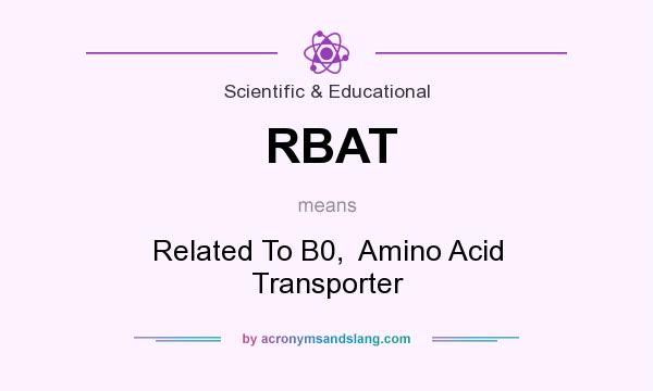 What does RBAT mean? It stands for Related To B0,  Amino Acid Transporter