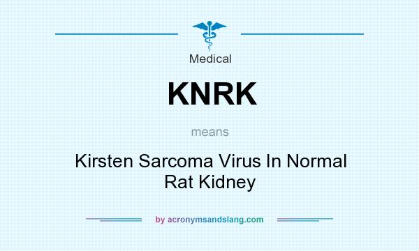 What does KNRK mean? It stands for Kirsten Sarcoma Virus In Normal Rat Kidney