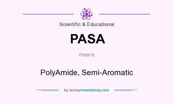 What does PASA mean? It stands for PolyAmide, Semi-Aromatic
