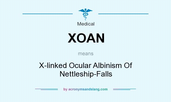 What does XOAN mean? It stands for X-linked Ocular Albinism Of Nettleship-Falls