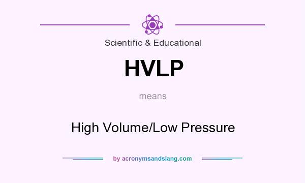What does HVLP mean? It stands for High Volume/Low Pressure