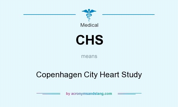 What does CHS mean? It stands for Copenhagen City Heart Study