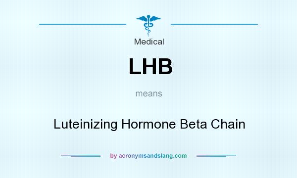 What does LHB mean? It stands for Luteinizing Hormone Beta Chain