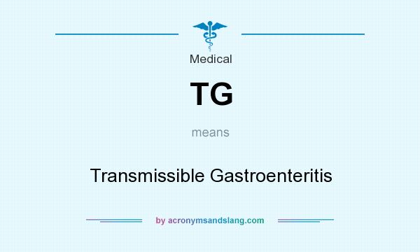What does TG mean? It stands for Transmissible Gastroenteritis