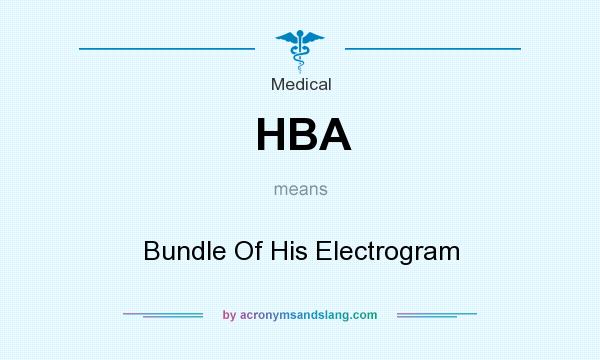 What does HBA mean? It stands for Bundle Of His Electrogram