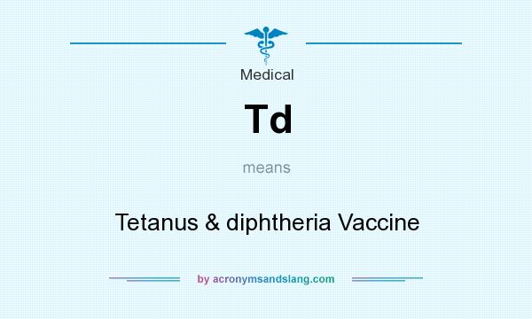 What does Td mean? It stands for Tetanus & diphtheria Vaccine