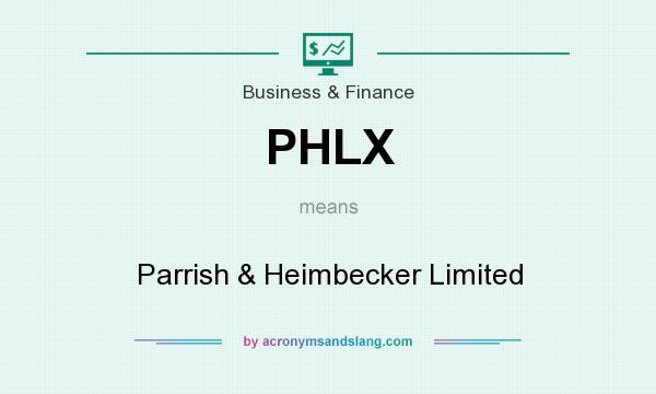 What does PHLX mean? It stands for Parrish & Heimbecker Limited