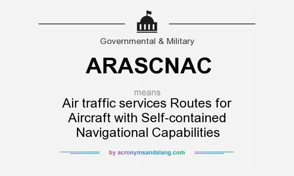 What does ARASCNAC mean? It stands for Air traffic services Routes for Aircraft with Self-contained Navigational Capabilities