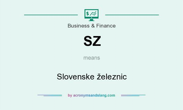 What does SZ mean? It stands for Slovenske železnic