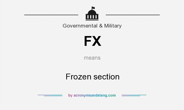 What does FX mean? It stands for Frozen section