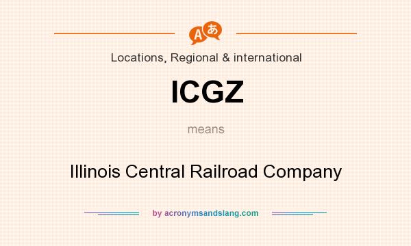 What does ICGZ mean? It stands for Illinois Central Railroad Company
