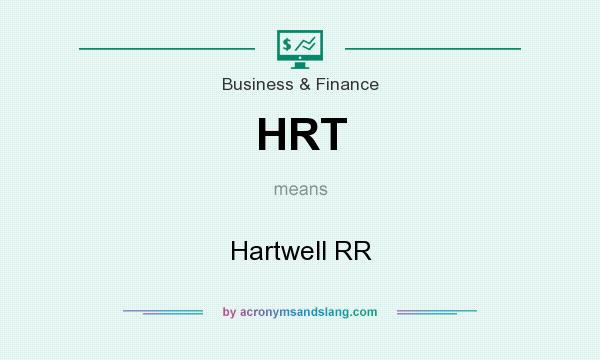 What does HRT mean? It stands for Hartwell RR