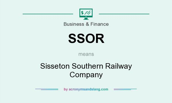 What does SSOR mean? It stands for Sisseton Southern Railway Company