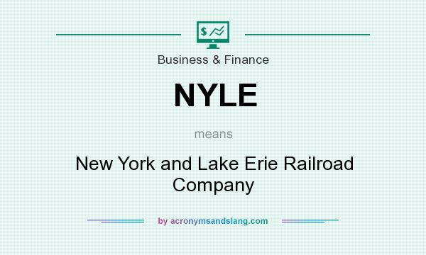 What does NYLE mean? It stands for New York and Lake Erie Railroad Company