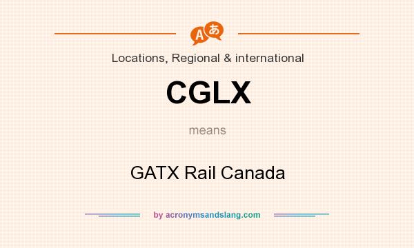 What does CGLX mean? It stands for GATX Rail Canada