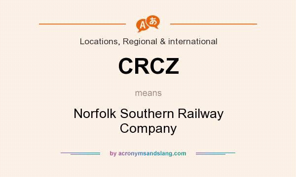 What does CRCZ mean? It stands for Norfolk Southern Railway Company
