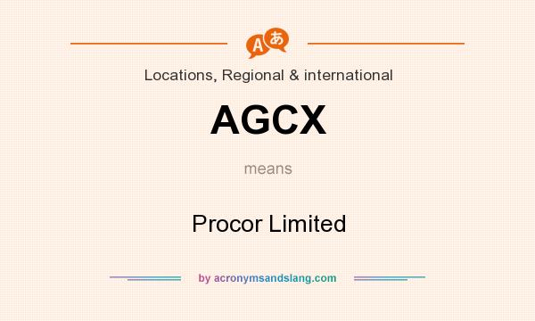 What does AGCX mean? It stands for Procor Limited