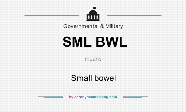 What does SML BWL mean? It stands for Small bowel