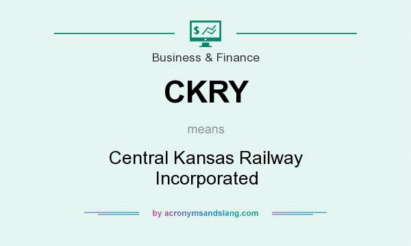 What does CKRY mean? It stands for Central Kansas Railway Incorporated