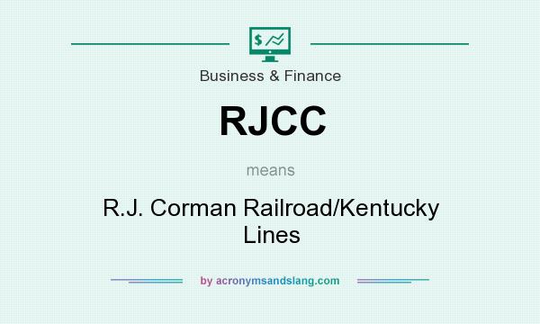 What does RJCC mean? It stands for R.J. Corman Railroad/Kentucky Lines