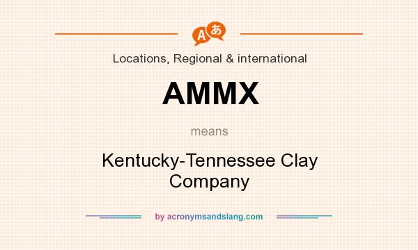 What does AMMX mean? It stands for Kentucky-Tennessee Clay Company