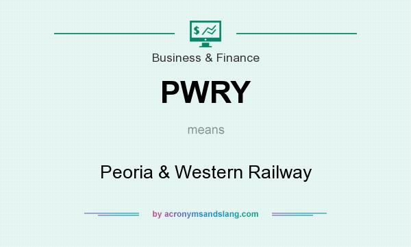 What does PWRY mean? It stands for Peoria & Western Railway