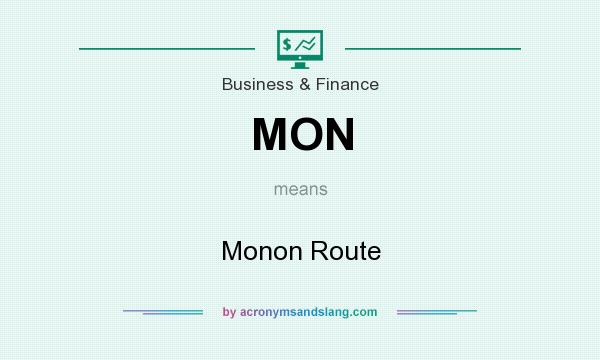 What does MON mean? It stands for Monon Route