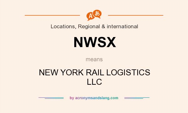 What does NWSX mean? It stands for NEW YORK RAIL LOGISTICS LLC