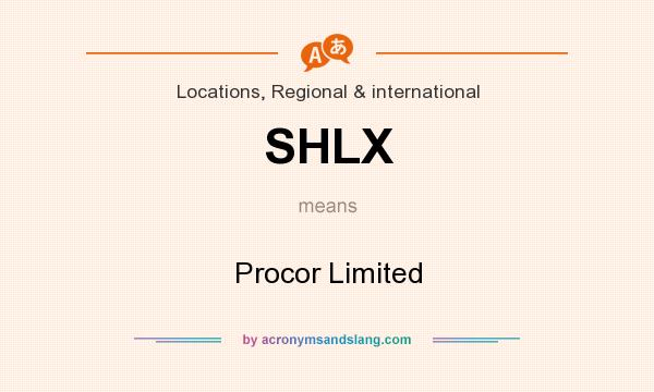 What does SHLX mean? It stands for Procor Limited