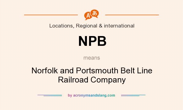 What does NPB mean? It stands for Norfolk and Portsmouth Belt Line Railroad Company