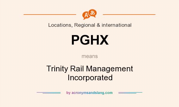 What does PGHX mean? It stands for Trinity Rail Management Incorporated