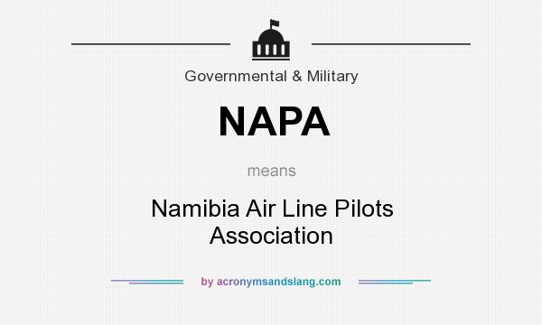 What does NAPA mean? It stands for Namibia Air Line Pilots Association