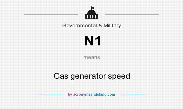 What does N1 mean? It stands for Gas generator speed