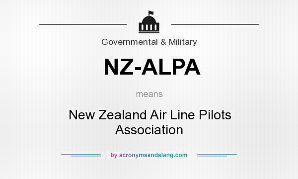 What does NZ-ALPA mean? It stands for New Zealand Air Line Pilots Association