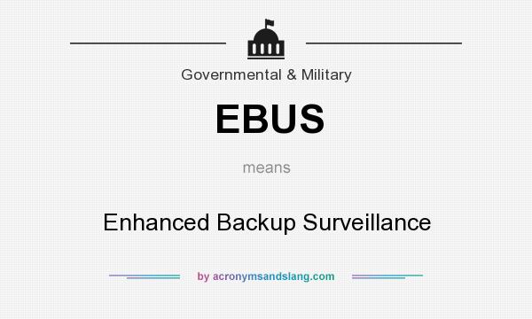 What does EBUS mean? It stands for Enhanced Backup Surveillance