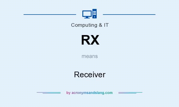 What does RX mean? It stands for Receiver