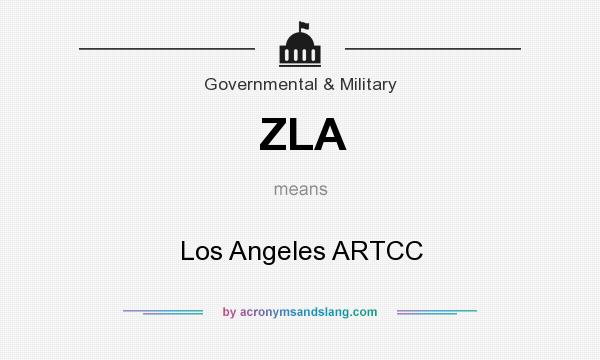 What does ZLA mean? It stands for Los Angeles ARTCC