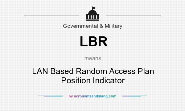 What does LBR mean? It stands for LAN Based Random Access Plan Position Indicator