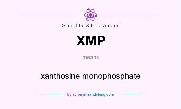 What does XMP mean? It stands for xanthosine monophosphate