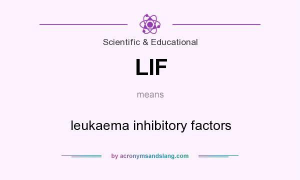 What does LIF mean? It stands for leukaema inhibitory factors