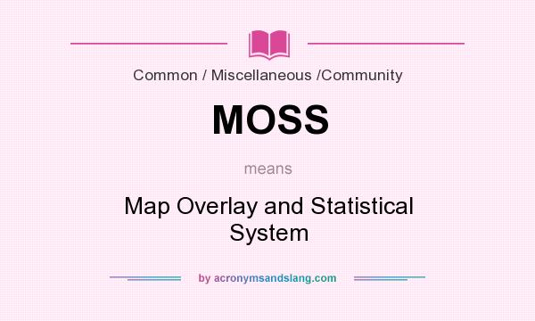 What does MOSS mean? It stands for Map Overlay and Statistical System